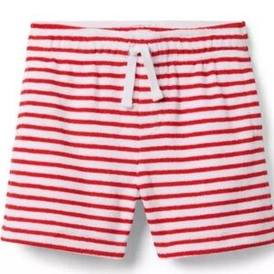 NWT- Janie and Jack Red and White Striped Kids Shorts
